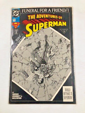 JERRY ORDWAY SIGNED 1993 -3-ADVENTURES OF SUPERMAN - NO. 498 -NO -COA-YOU JUDGE picture