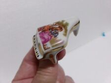 Vintage Miniature Porcelain Piano LIMOGES France Courting Lovers Gold Trim picture