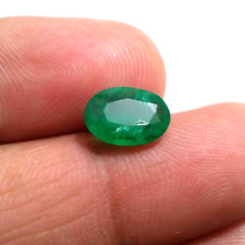 Fabulous Zambian Emerald Oval Shape 2.50 Crt Pretty Green Faceted Loose Gemstone picture