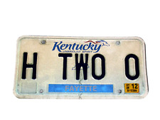 H2O License Plate Lexington Kentucky Fayette County H TWO O Unbridled Spirit picture