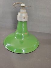 Vintage Green Gas Station Light 12 In X 11.5 In High picture
