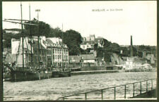 Dockside at Morlaix France postcard 1910s picture