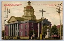 Court House & Confederate Monument Florence Alabama AL 1910 Postcard picture