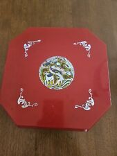 Korean Red Lacquer Box Mother of Pearl 1972 Minister Of Foreign Affairs Memento picture
