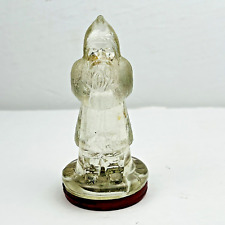 Vintage Avor Belsnicker Glass Co. Candy Container Santa 4” SCARCE picture