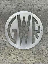 GWR British Railway Enthusiast Steel Logo Plate Replica Polished Sign picture