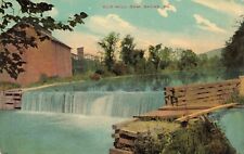 Old Mill Dam Sayre Pennsylvania PA 1911 Postcard picture
