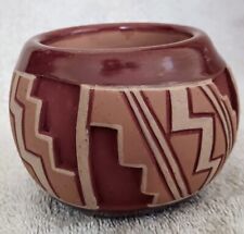 Native American San Juan Pottery Bowl Tomasita Montoya & Dominguita Sisneros picture