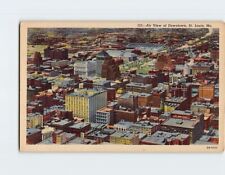 Postcard Aerial View of Downtown St. Louis Missouri USA picture