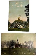 Antique Lot of 2 Pennsylvania Points of Interest Elks Monument & Conewago Chapel picture