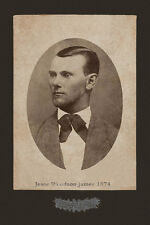 JESSE JAMES Notorious Outlaw 1874 Vintage Photograph Cabinet Card Reproduction picture