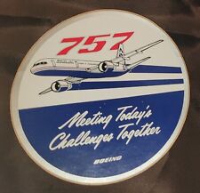 Vintage Boeing 757 4” Sticker NOS Aviation Meeting Today's Challenges Together picture