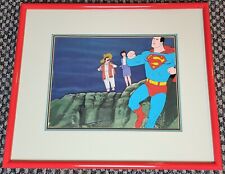 THE SUPERMAN AQUAMAN HOUR PRODUCTION ANIMATION CEL FRAMED SUPERMAN AND LOIS LANE picture