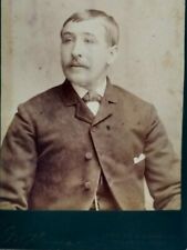 OTTUMWA IOWA Vintage Cabinet Photo Man Portrait G.W. Thomas 1890s picture