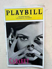 CABARET The Musical Theatre Playbill picture