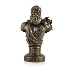  Hades Greek God of The Underworld Bust Statue Figurine Mythology Decor Bronze picture