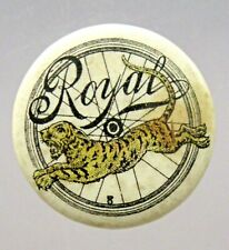 circa 1896 ROYAL Bicycles tiger advertising celluloid lapel stud cycling tz picture