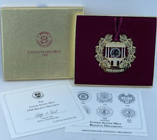 United States Mint Christmas Ornament DIME Box and Certificate 1998 picture