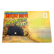 Skyline Drive Shenandoah Valley Va Vintage Souvenir Fold Out Picture Postcard picture