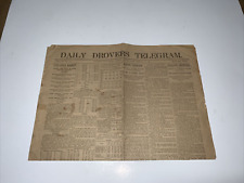 1890s Daily Drovers Newspaper KC Stockyard 1891 steamship Utopia -Napoleon Death picture