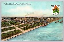 Postcard Ford's Motor Co's Plant, Ford, Ontario, Canada B63 picture