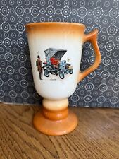 Rare Vintage Antique Retro Footed Coffee Mug Fiat 1901 Picture Victorian Mug picture