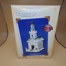 1999 Hallmark Keepsake Colonial Church Candlelight Services Ornament #2 Lighted picture