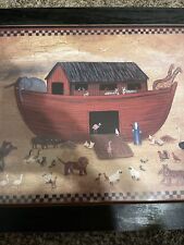 Noah’s Ark Custom Framed print by Linda Spivey  15 x 21. Church/Bible/Flood, picture