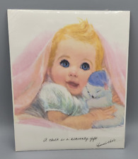 Vintage Northern Paper Mills Little Baby Girl Print Frances Hook Signature 8x10 picture