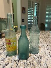 Lot of 3 nice soda bottles picture