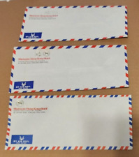 Lot of Three Sheraton Hong Kong Hotel Vintage Air Mail Envelopes Unused 9