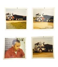 Vintage Associated Transport Male Flatbed Truck Driver Tractor Trailer Photos picture