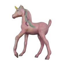 Vintage Enesco Porcelain Unicorn Figurine Hand painted Pink picture