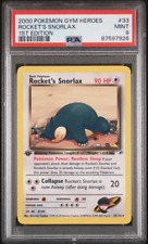 2000 Gym Heroes # 33 Rocket's Snorlax PSA 9 Mint 1st Edition Pokemon picture