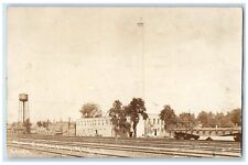 c1910's New Condensery Water Tower Amboy Illinois IL RPPC Photo Antique Postcard picture