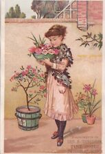 1800's Victorian Trade Card -Geo P Thresher Fine Shoes picture