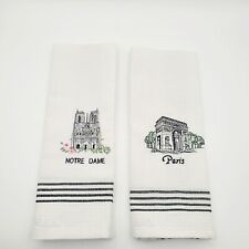 Paris & Notre Dame Large Weaved 100% Baumwolle Cotton Kitchen Tea Towels  picture