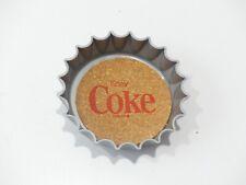 Vintage circa 1977 Coca-Cola Plastic & Cork Bottle Cap coaster tray - mint picture