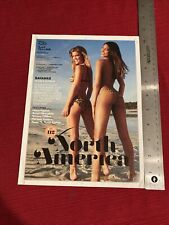 Supermodel Nina Agdal & Ariel Meredith in Sexy Bikini 2013 Print Pinup picture