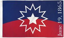 Juneteenth June 19th 1865 Flag 3x5 Ft Printed 100D Polyester Civil Rights picture