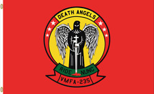 USN USMC VMFA-235 Marine Corps Death Angels Sqn 3x5 ft Single-Sided Flag Banner picture