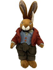 Russ Carlton Standing Bunny Rabbit Toy Plush Animal NOS picture