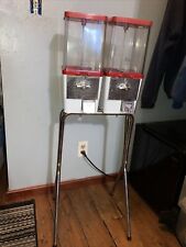 Vintage Komet King Nut/Candy Machines On Stand 10/25 Cent Work Great Need Locks picture