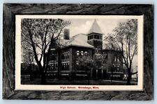 Winnebago Minnesota MN Postcard High School Building Exterior c1910's Antique picture