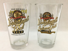 Leinenkugel's Pint Beer Glasses Bock Beer Autumn Gold Lager WI USA Pair of 2 picture