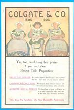 1906 COLGATE and the perfect toilet preparation vintage PRINT AD you gotta look picture