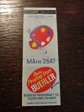 Vintage Matchcover: Buehler Printcraft Co., Cleveland, OH        N picture