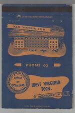Matchbook Cover West Virginia Tech Montgomery, WV picture