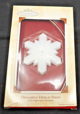 Vintage NIB 2002 Hallmark Keepsake Glittery Snowflake Ornament Display Stand picture