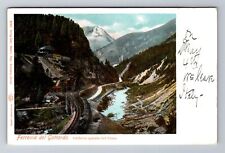Küssnacht-Switzerland, Gotthard Railway, Aerial, Antique, Vintage Postcard picture